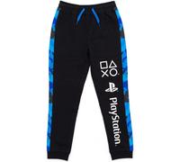 (11-12 Years, Black/Blue/White) Playstation Boys Camo Jogging Bottoms