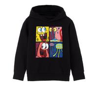 (11-12 Years, Black) SpongeBob SquarePants Childrens/Kids Pop Art Hoodie