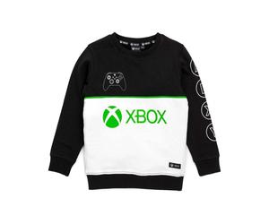 (11-12 Years, Black/White/Green) Xbox Boys Sweatshirt