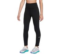 (11-12 Years, Black/White) Nike Girls One Leggings