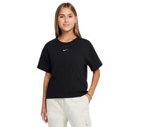 (11-12 Years, Black/White) Nike Girls Swoosh Regular T-Shirt