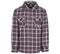 Trespass Average Long Sleeved Gingham Shirt in Dark Grey | Size: 11-12 Years Trespass Dark Grey 11-12 Years
