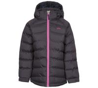Trespass Girls Padded Jacket Amira - Windproof, Water Resistant, Hooded, Printed Lining, 2 Pockets, Quilted, Adjustable Cuffs, Contrast Zipper, Detachable Hood