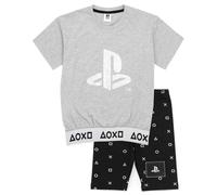 (11-12 Years, Grey/Black) Playstation Girls Pyjama Set