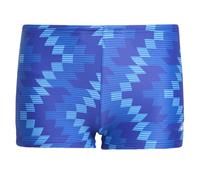 (11-12 Years, Lucid Blue) Adidas Boys Geometric Swimming Trunks