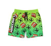 (11-12 Years) Minecraft Swim Shorts (Boys Green)