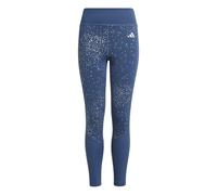 (11-12 Years, Navy) Adidas Girls Optime Glam 7/8 Leggings