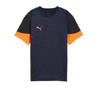 Puma Kids IndividualCUP Jersey - Navy/Orange - 11-12 Years - Navy/Orange - 100% Polyester