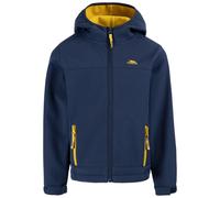 (11-12 Years, Navy/Yellow Sulphur) Trespass Childrens/Kids Faster Soft Shell Jacket