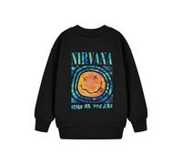 (11-12 Years) Nirvana Sweatshirt (Unisex Kids Black)