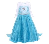 (11-12 Years, none) AmzBarley Frozen Snow Queen Princess Elsa Dress for Girls Kids Princess Christmas Party Dressing up Costume