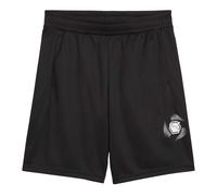 (11-12 Years, Puma Black) Puma Childrens/Kids Active Graphic Print Elasticated Waist Shorts