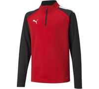 (11-12 Years, Red) Puma Childrens/Kids TeamLIGA Quarter Zip Fleece Top