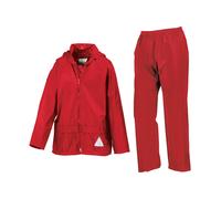 (11-12 Years, Red) Result Childrens/Kids Waterproof Jacket And Trousers Set