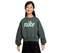(11-12 Years, Vintage Green) Nike Girls Club Box Fleece Sweatshirt
