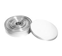 11/12Pcs Stainless Steel Round Dough Cutter Dumplings Skin Mold Kitchen Cookie Ring Molds Cutter Set Baking Circle Pastry Mould