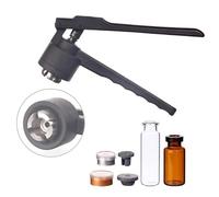 11/13/20mm Flip Off Vial Crimper/Lid Lifter, Manual Vial Crimper, Bottle Cap Crimping Tool for Aluminum Plastic/Full Aluminum, Medical Capping Machine, 20-30 Bottles/Min A-20mm