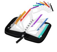 11 * 15cm Waterproof Pill Organizer Set Wtith 14 Color-Coded Pouches, Large Weekly Travel Medicine Organizer. Portable Reusable Binder Design, Zippered Pill Storage. Perfect for Fish Oils, Daily Pi