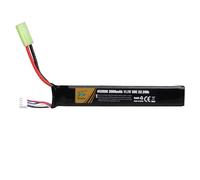11.1V 2000mAh 30C 3S LiPo Rechargeable Battery with Tamiya Connector for Airsoft Toys M4, M110, AK47, L85, MP5, Scar, M249, AUG, AEG, MP5K, M60, RPK, PKM Model Airsoft Rifle