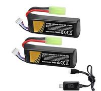 11.1v lipo Battery Airsoft 1400mAh Lipo Battery with Tamiya Plug 30C High Discharge Rate Rechargeable 3S Lipo Battery for Airsoft Guns Model
