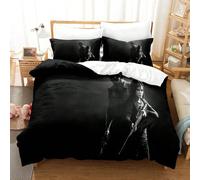 (11, 220X260 three-piece quilt set) New The Last of Us digital print brushed bedding four-piece set three-piece set sheets