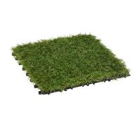 11/22x Artificial Grass Tiles Green Fake Lawn Synthetic Turf Ground vidaXL