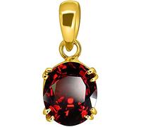 11.25 Ratti 10.47 Carat Hessonite Garnet Stone Ashtdhatu Gold Plated Pendant Original And Certified by Ggtl Natural Gomed Gemstone Unheated And Untreated For Astrological Purpose-B099PW7SDZ