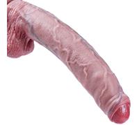 11.4 inch Realistic Silicone Huge Dildo,Foreskin Uncut Extra Large Dildo,XL Big Thick Penis with Suction Cup,Long Wide Anal Penis Adult Sex Toy for Men and Women Couples