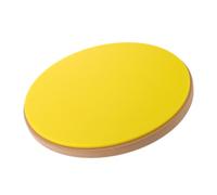 11.4 Inch Silent Drum Practice Pad for Beginners Yellow | Snare-like Rebound, round Tabletop Design, Sponge Silicone Wood Build, Backpack Carry, Home Sessions