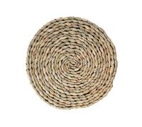 11-45cm Round Woven Placemats, Natural Water Hyacinth Place mats, Braided Straw Table Mats for Dining(40cm)