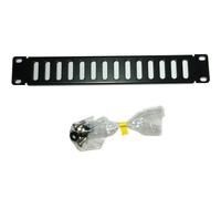 11.5" 1U Mini Vented Blanking Rack Patch Panel Module Plate Mount Data Cabinet