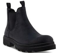 (11.5 (46EU), Black) ECCO Mens Grainer Water Repelent Leather Slip On Ankle Chelsea Boot - Black