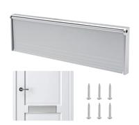 11.5 Inch Internal Letter Box - for 40-80mm Door Thickness, Anti-Snap Flap, Internal Draught Excluder, Adjustable Letterbox for UPVC Composite Wood Doors