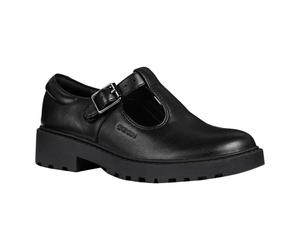 (11.5 UK Child, Black) Geox Girls Casey Leather Mary Janes
