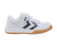 (11.5 UK Child, White/Black) Hummel Childrens/Kids Multiplay Flex Vc Flat Indoor Court Trainers