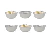 (11.5cm - 6pc) Stainless Steel Ice Cream Cups Side 6pc Metal