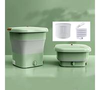 11.5L Mini Washing Machine,Portable Foldable Laundry Tub Blue Ray Sterilization Washing Machines with Drain Basket,for Socks Underwear,Ultrasonic Automatic Portable Washer for Socks and Tiny Things