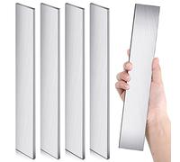 11.5''x1.57''x0.06'' 15N20 Steel Flat Stock Bar Hi Contrast Blade Billets Blanks Annealed High Carbon Steel Barstock for Professional Hobbyist Use Making Forging Carbon Damascus Knives DIY (4 Pieces)