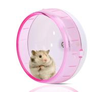 11.5x11.5x9cm/4.53x4.53x3.54inch Silent Hamster Exercise Wheel, Plastic Hamster Running Roller Silent Jogging Exercise Toy Hamsters Cage Accessory for Small Pets