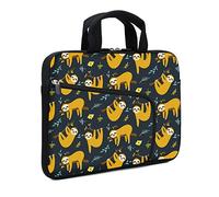 11.6-12.2 Inch Laptop Sleeve Case With Two Pockets - Chromebook, Ultrabook, Notebook, Tablet Neoprene Handle Sleeve for Men Women - Fits Apple MacBook Air, Samsung, Acer, HP, DELL (Sloth)