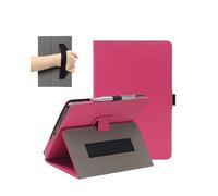 11.6" Case for Wacom One 12 Drawing Tablet, FJIASTB PU Leather Folding Cover with Pen Holder and Wrist Strap, Business Travel Portable (Rose Red)