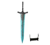 11.6" Dark Moon Greatsword Replica - Elden Ring Merch Metal Sword Model with Stand & Gift Box - Ranni's Moonlight Blade Desktop Figure - Premium Dark Souls Style Collectible for Gamers