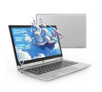 11.6 Inch 360° Foldable Touchscreen Laptop - Mini Laptop 6GB RAM 128GB SSD, Celeron N4020 Processor, Notebook Dual Band WiFi 5G/2.4G, Bluetooth, HDMI, USB 3.0×2, TF Card Expansion Up to 256GB - Sliver