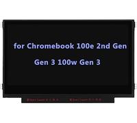11.6" Screen Replacement for Lenovo 100e Chromebook 2nd Gen/Gen 3 100w Gen 3 4 81QB 81M8 81MA 82Q3 82J7 82J8 82UY 82V0 82HY 82J0 LCD LED Display Panel 1366x768 30 Pin (Side Brackets Non Touch)