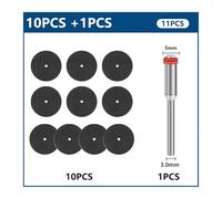 11-64PCS Metal Cutting Disc 32mm With Mandrels Grinding Wheels Saw Blade For Rotary Tool Accesories Abrasive(11pcs)