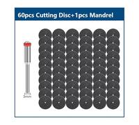11-64PCS Metal Cutting Disc 32mm With Mandrels Grinding Wheels Saw Blade For Rotary Tool Accesories Abrasive(62pcs)