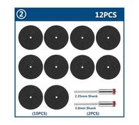 11-64PCS Metal Cutting Disc 32mm With Mandrels Grinding Wheels Saw Blade For Rotary Tool Accesories Abrasive(12pcs)