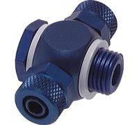 11.6x9 & G1/4'' Aluminum Banjo Tee Push-on Fitting with Male Threads with O-ring