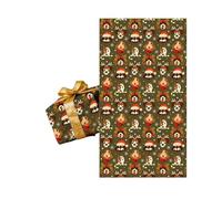 11.8×47.2inch Christmas Wrapping Paper Roll,Xmas Gift Wrap Paper with Double-sided,For Birthday Xmas Party Gift Boxes Present Decorations (AA)