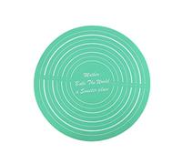 11.8 inch 30cm Round Silicone Baking Mat Cake Mat Silicone Cake Mat Silicone Baking Mat with Measurements for Cake Turntable Stand Non-Stick Heat Resistant Pastry Baking Sheet